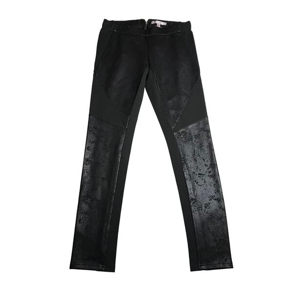 Romeo & Juliet Couture Pull On Coated Ponte Skinny Pants Size Small Rocker - Picture 1 of 10